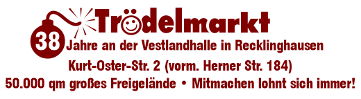 Trödelmarkt 37 Jahre Vestlandhalle Recklinghausen