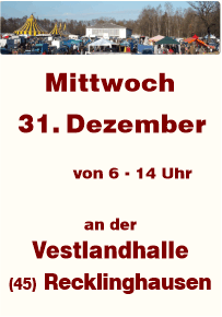 Trödeln in Recklinghausen an der Vestlandhalle seit 1987